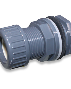 Cable grommet 1 1/4"m x 32 PVC with clamping nut